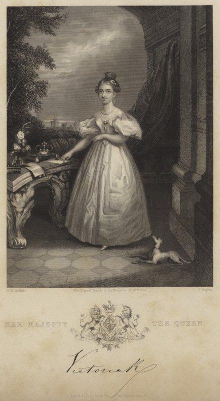 Retrato da rainha victoria de English School