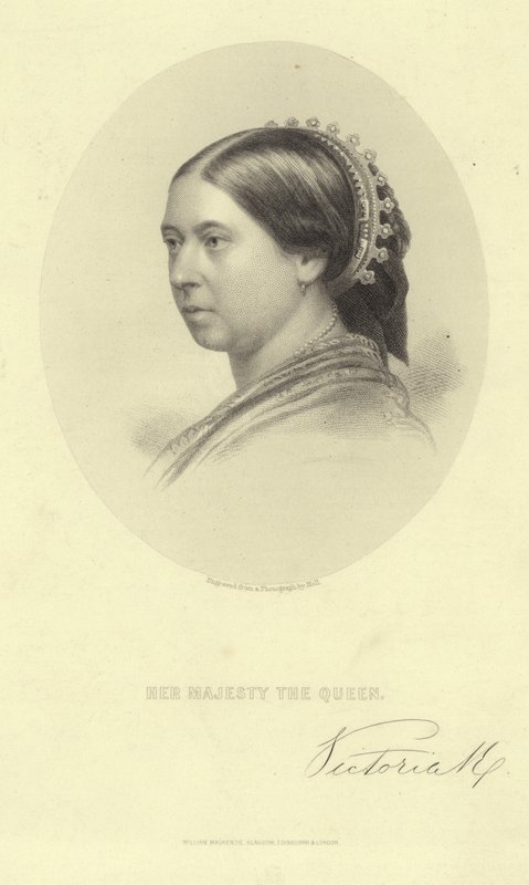 Retrato da rainha victoria de English School