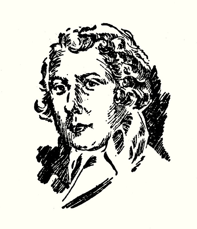 Retrato de Richard Brinsley Sheridan (litografia) de English School
