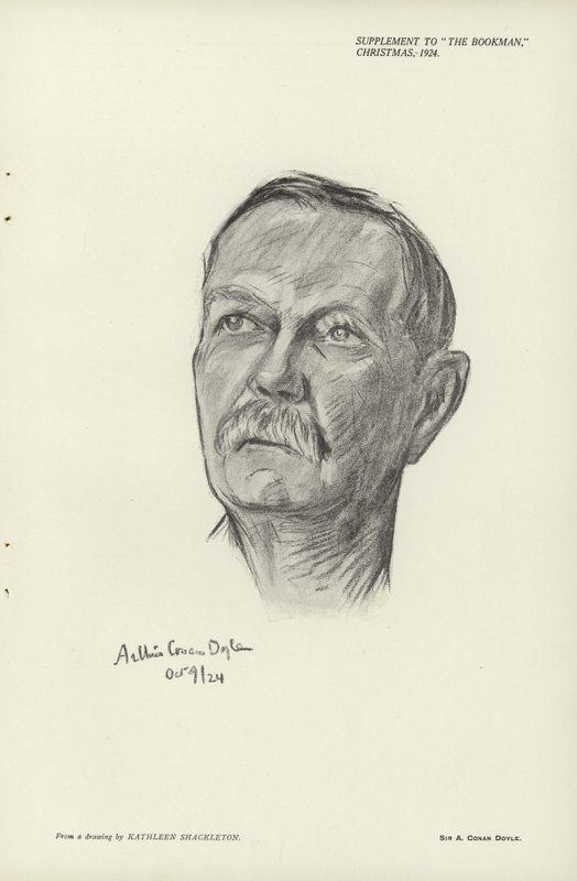 Retrato de Sir Arthur Conan Doyle de English School