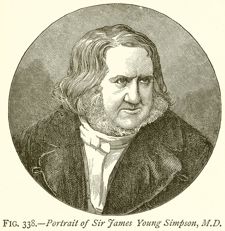 Retrato de Sir James Young Simpson, MD de English School