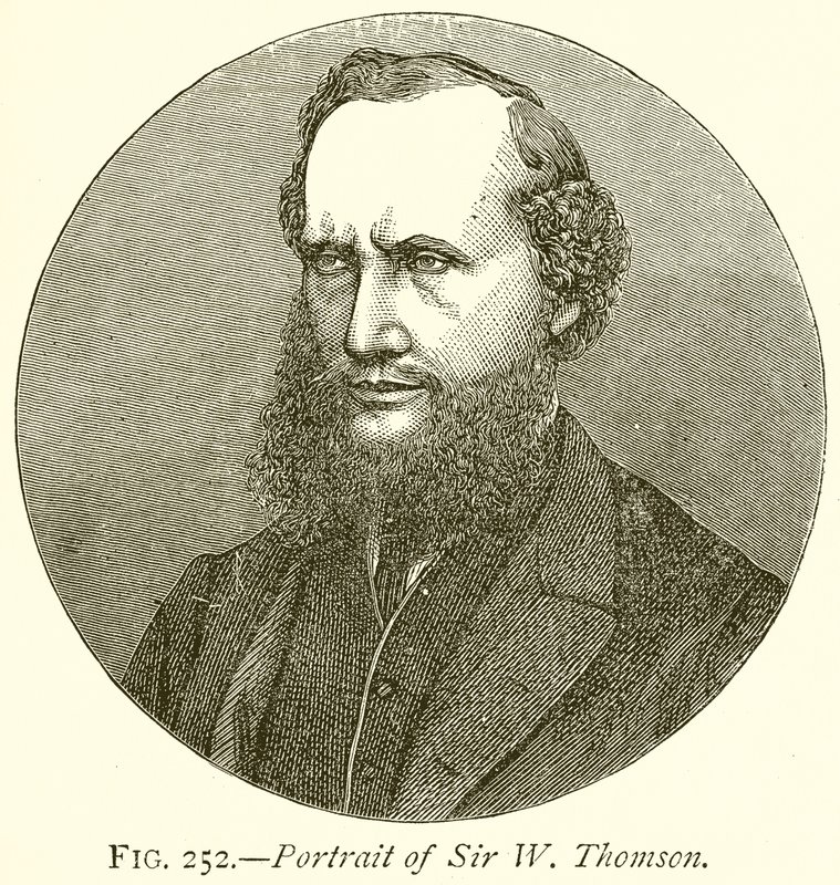 Retrato, de, senhor, W., Thomson de English School