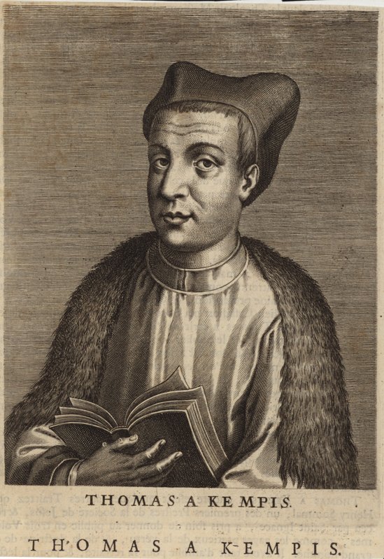Retrato, de, thomas, um, Kempis de English School
