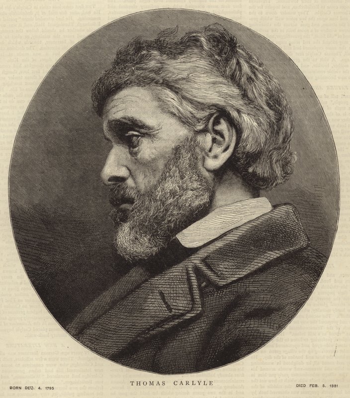 Retrato de Thomas Carlyle de English School
