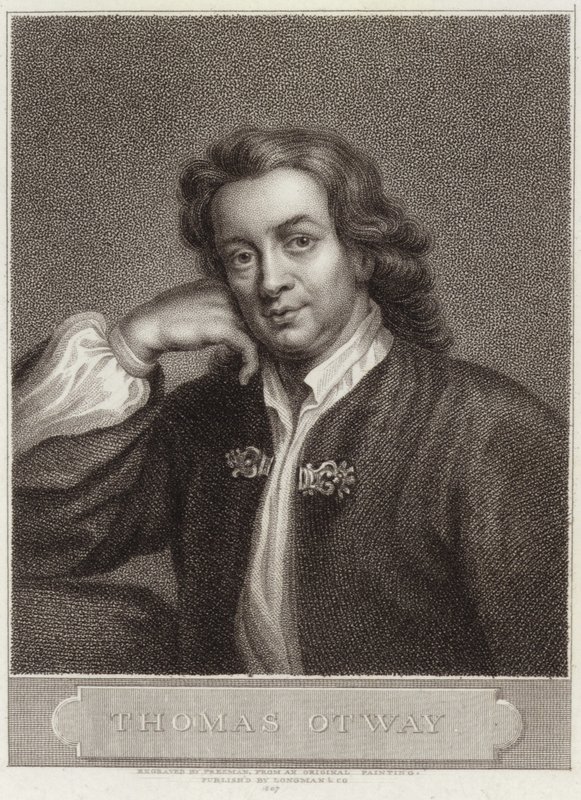 Retrato de Thomas Otway de English School