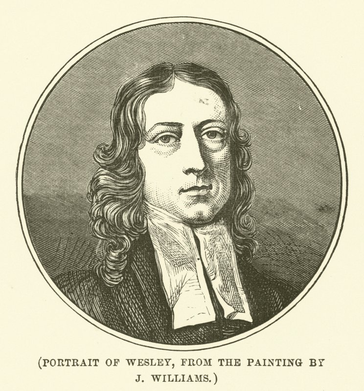 Retrato de Wesley, da pintura de J Williams (gravura) de English School