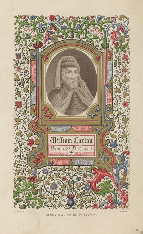 Retrato de William Caxton de English School