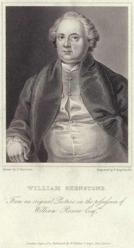 Retrato de William Shenstone de English School