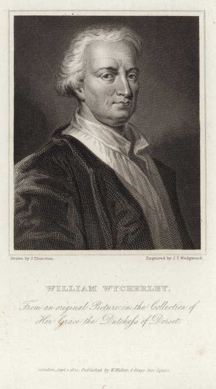 Retrato de William Wycherley de English School