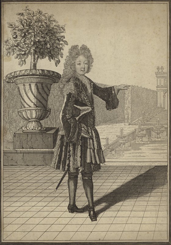 Retrato, de, um, homem, desgastar, 17º século, roupa de English School