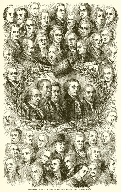 Retratos dos Signatários da Declaração da Independência de English School