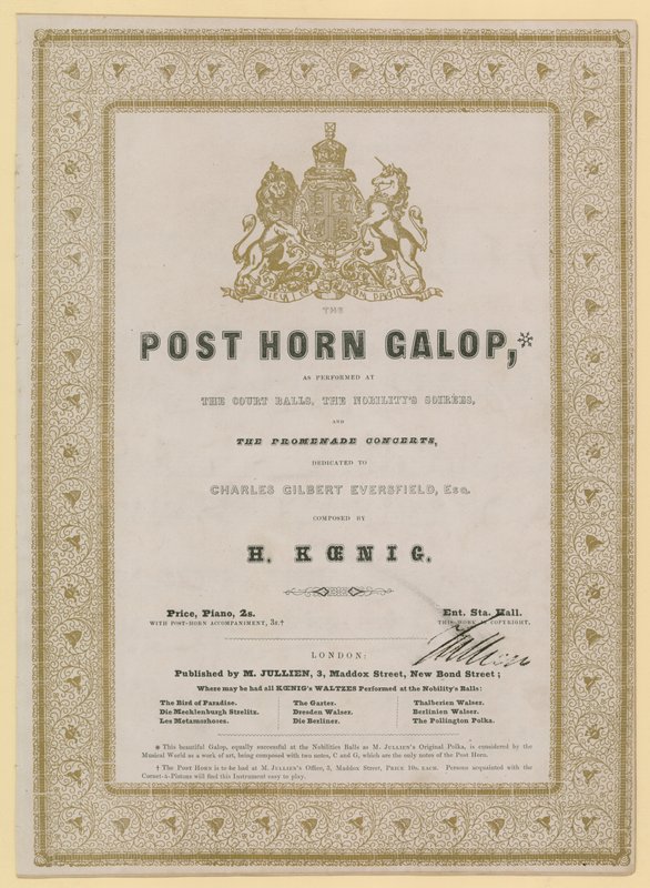 Post Horn Galop de English School