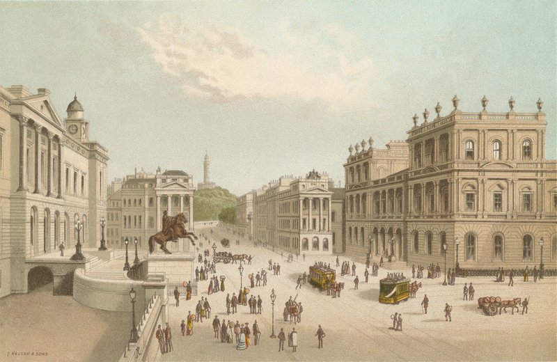 Correios, Register House e Calton Hill - Edimburgo de English School
