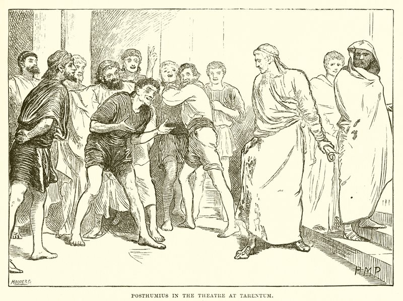 Posthumius no teatro em Tarentum de English School
