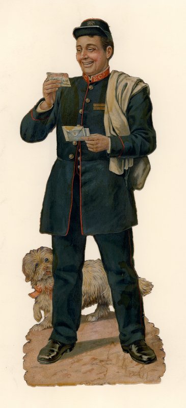 Carteiro e cachorro de English School