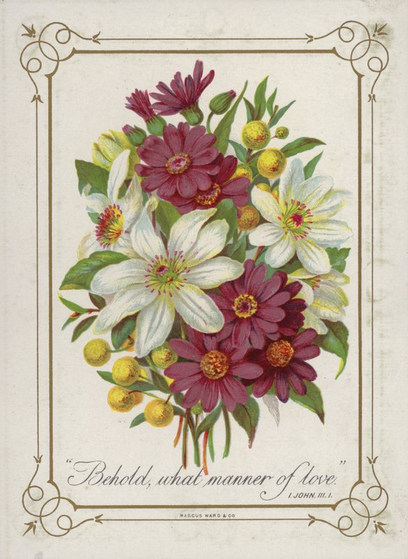 Posy de flores de English School