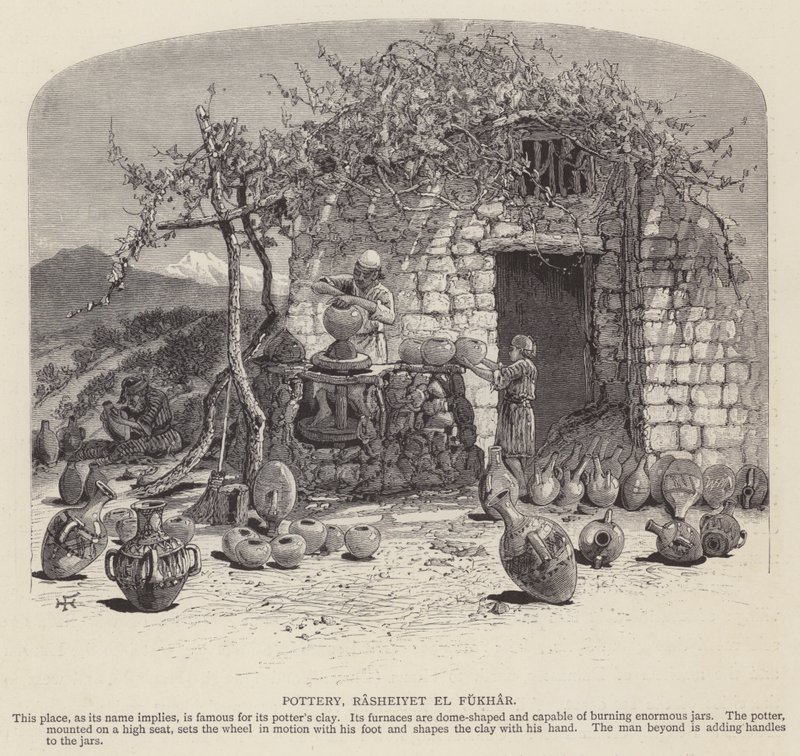 Olaria, Rasheiyet el Fukhar (gravura) de English School