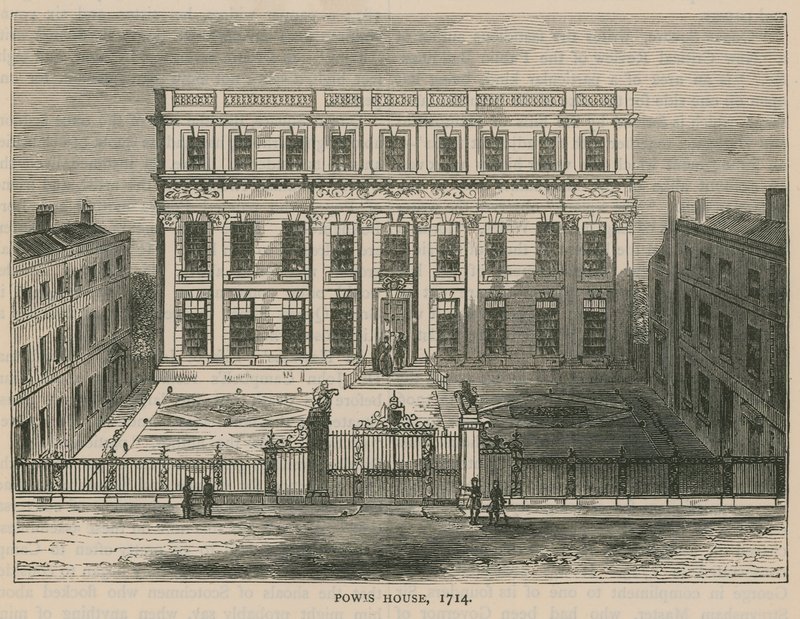 Powis House, Londres, em 1714 de English School