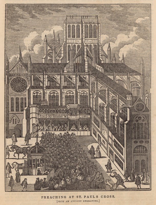 Pregação em St Pauls Cross de English School