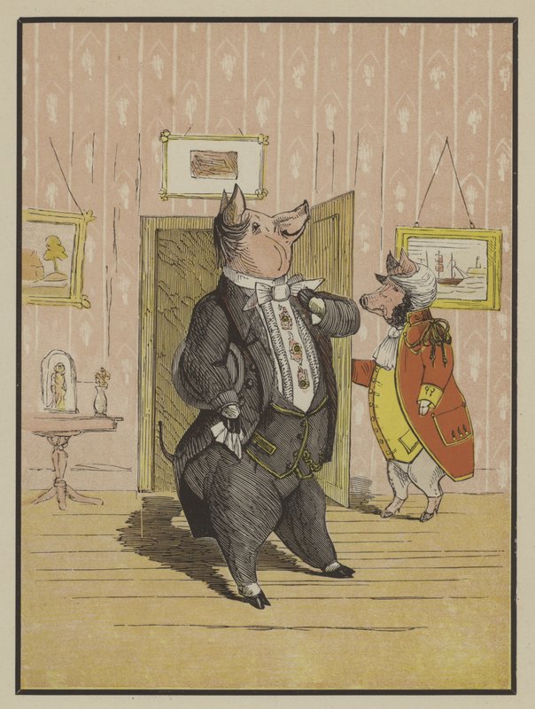 Precocious Piggy (cor litho) de English School