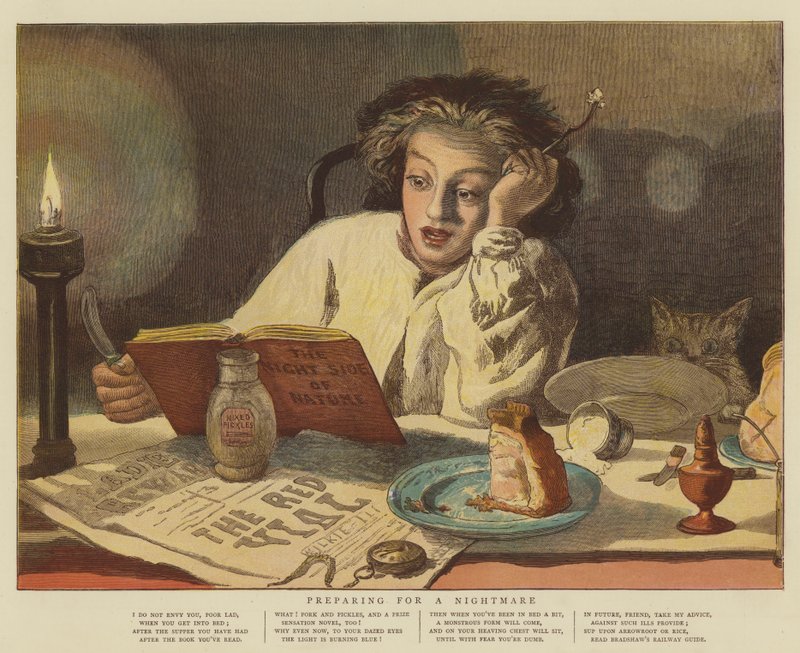 Preparando para um Pesadelo (chromolitho) de English School