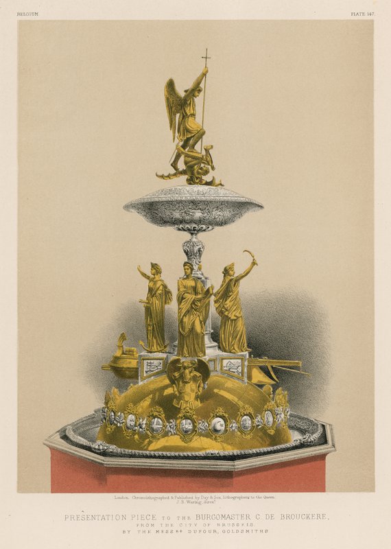 Peça de Apresentação ao burgomestre C de Brouckere da cidade de Bruxelas pelos senhores Dufour, Goldsmiths de English School