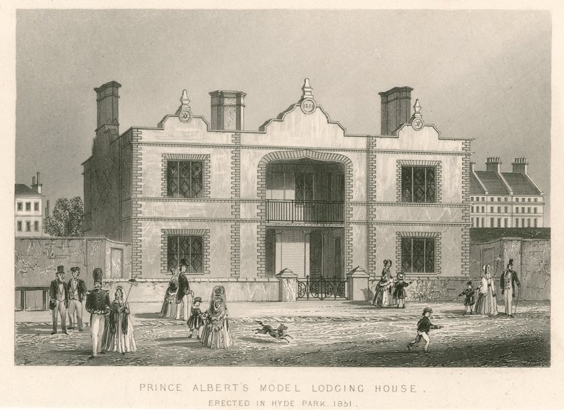 Casa de Hospedagem Modelo Prince Alberts, Grande Exposição, 1851 de English School