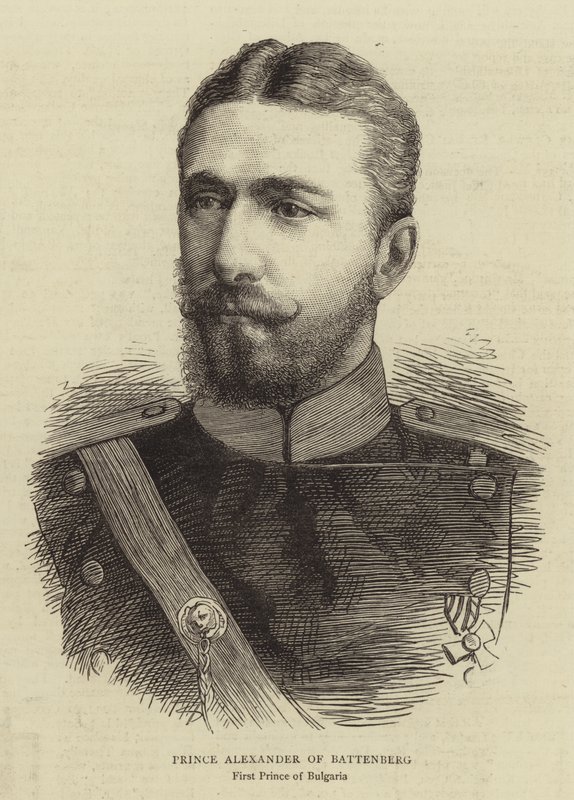 Príncipe Alexandre de Battenberg (gravura) de English School