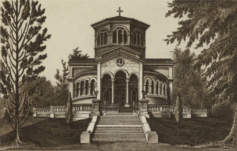 Mausoléu do Príncipe Consorte, Frogmore (litho) de English School