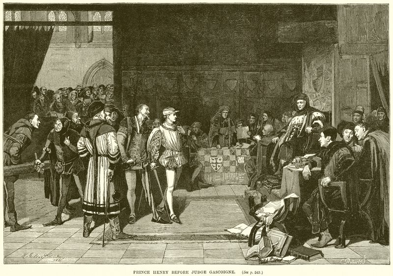 Príncipe Henrique antes do juiz Gascoigne de English School