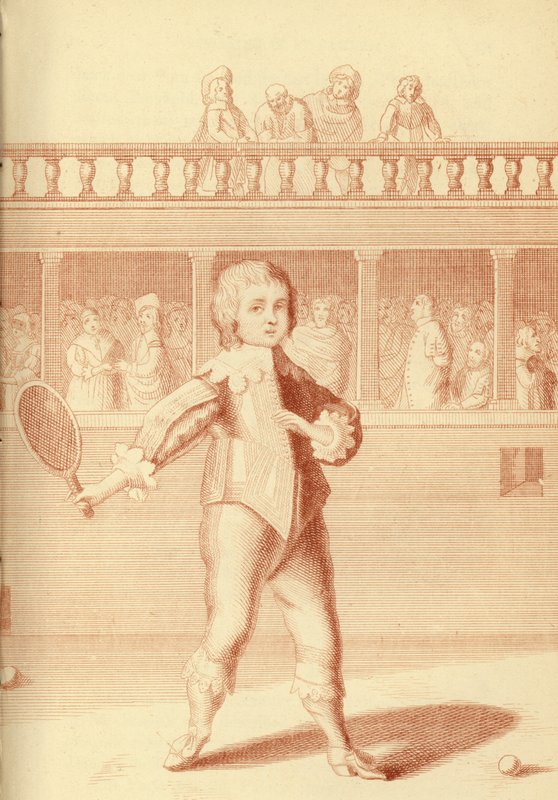 Príncipe James, Duque de York, jogando tênis de English School