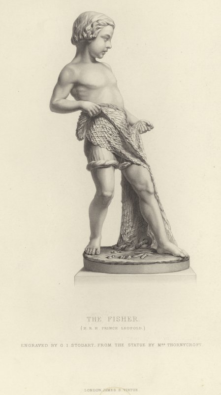 Príncipe Leopold como o pescador de English School