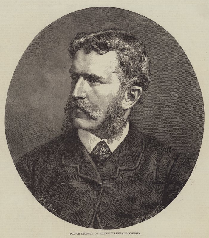 Príncipe Leopoldo de Hohenzollern-Sigmaringen (gravura) de English School