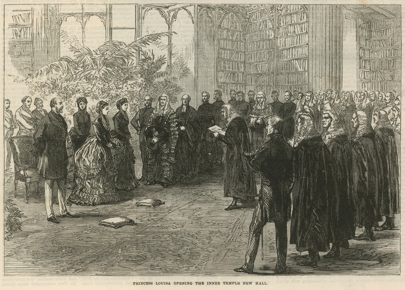 Princesa Louisa abrindo o novo salão do Templo Interior de English School