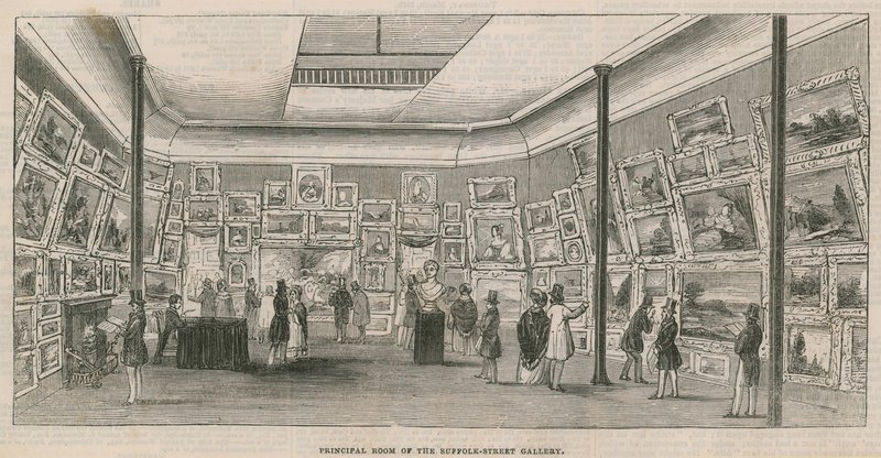 Sala principal da Galeria Suffolk Street de English School
