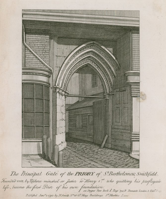 Priorado de São Bartolomeu, Smithfield de English School