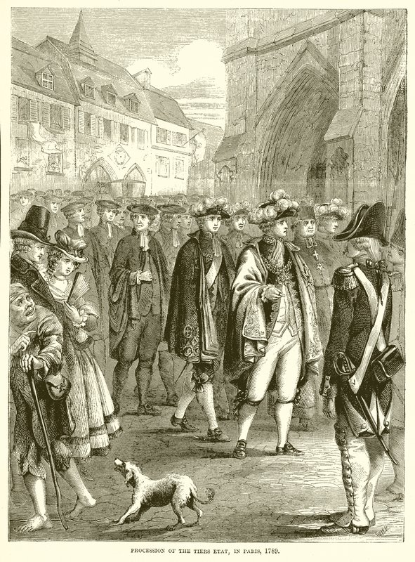 Procissão do Tiers Etat, em Paris, 1789 de English School