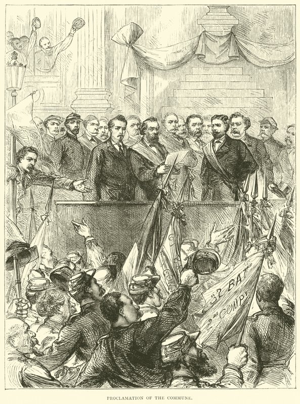 Proclamação da Comuna, março de 1871 de English School