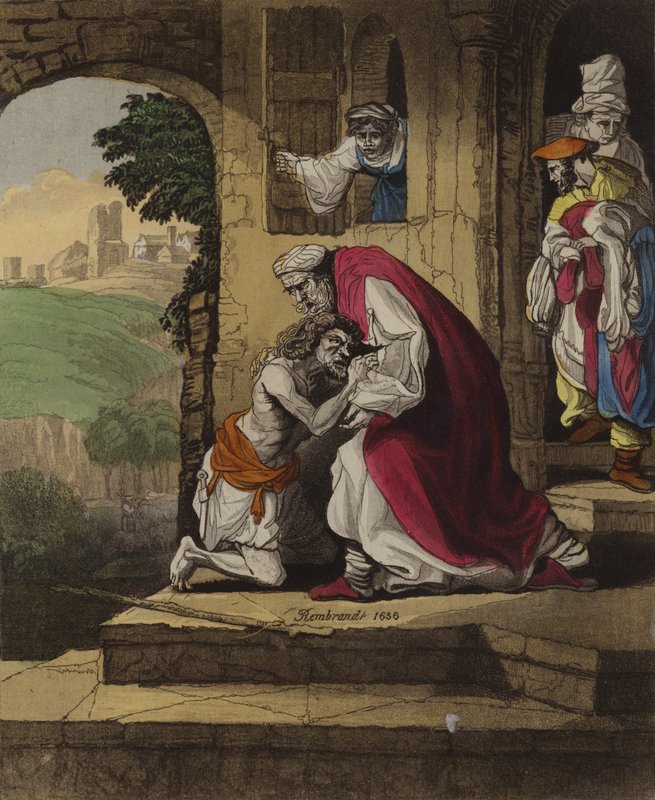 Prodigal filho devolvido (cor litho) de English School