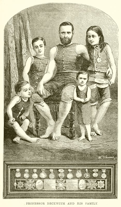 Professor Beckwith e sua família de English School