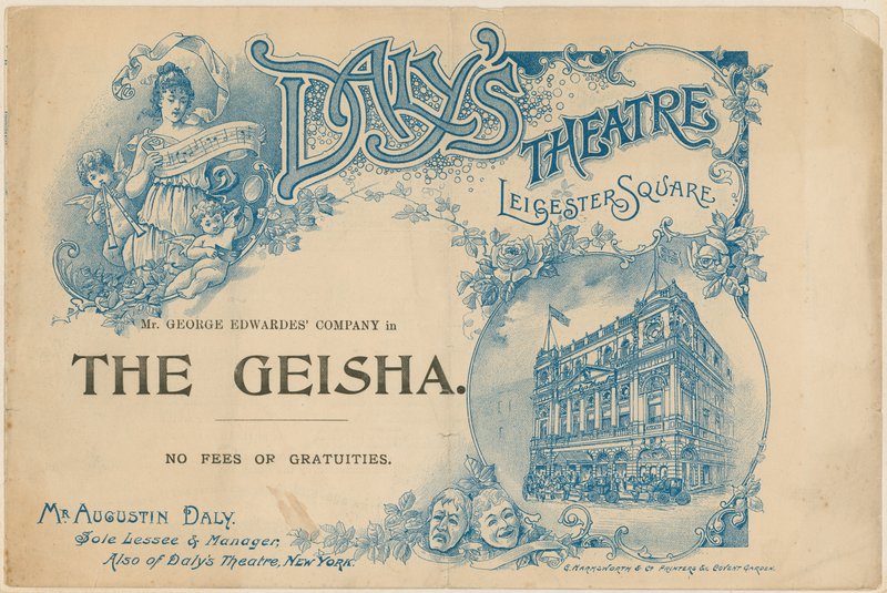 Capa do programa para The Geisha de English School