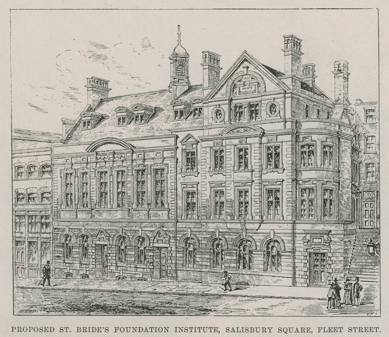 Proposta do Instituto da Fundação St. Brides, Salisbury Square, Fleet Street de English School