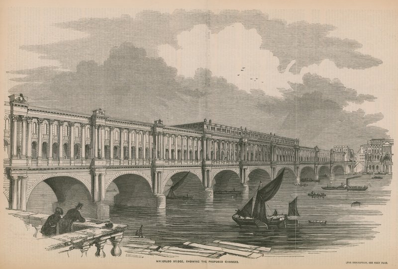 Mudanças propostas para a ponte de Waterloo de English School