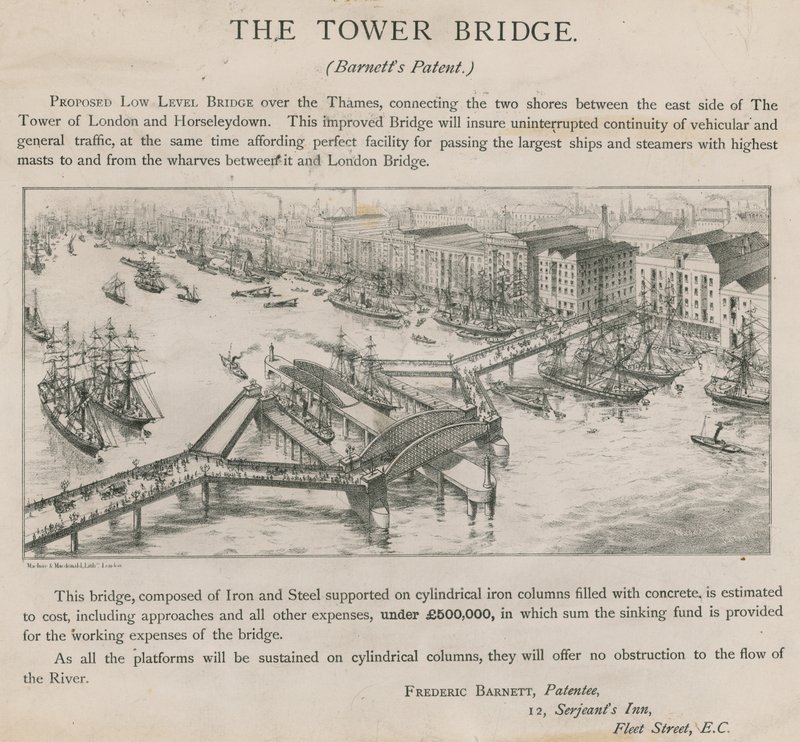 Proposta de ponte de baixo nível sobre o Tamisa de English School