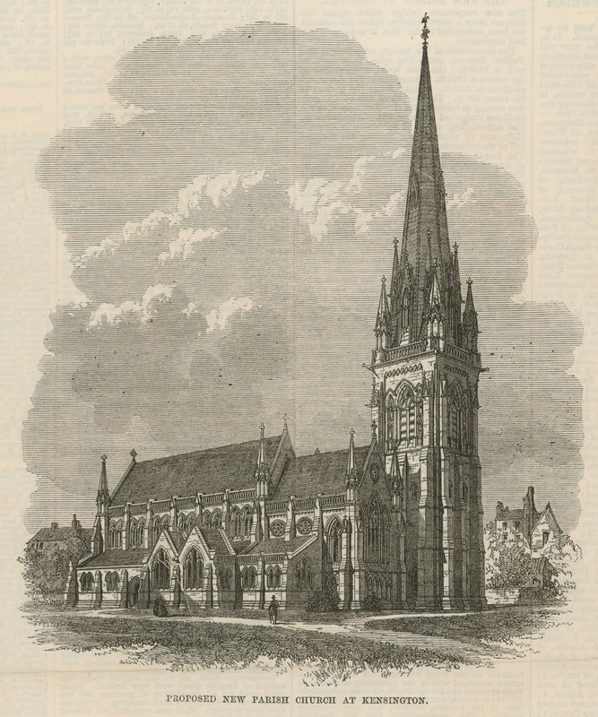 Proposta de nova igreja paroquial em Kensington de English School