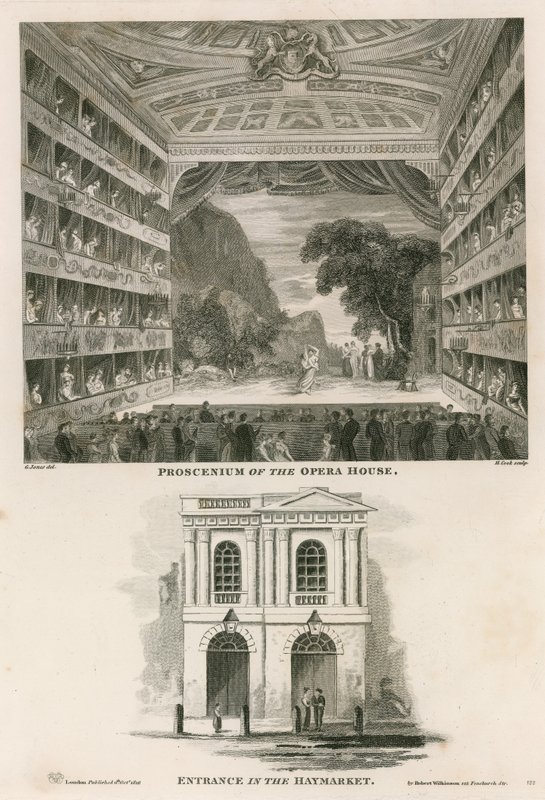 Proscênio da Ópera Italiana (Teatro Sua Majestade) de English School