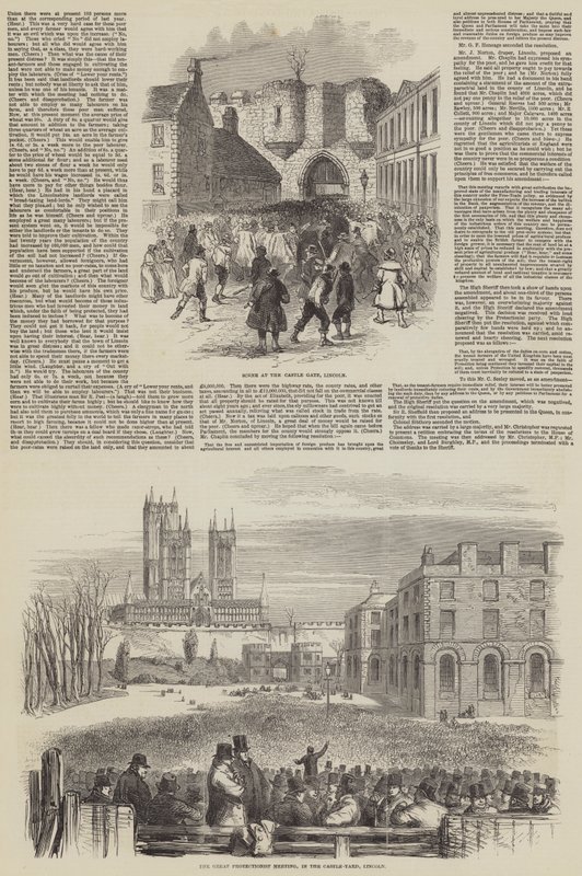 Reunião Protecionista na Lincoln (gravura) de English School
