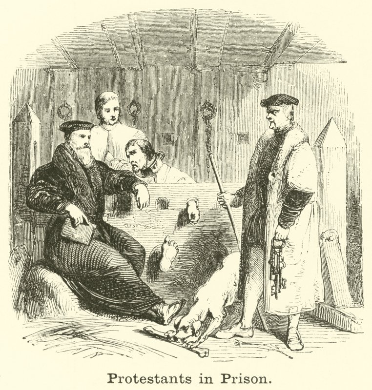 Protestantes na prisão de English School