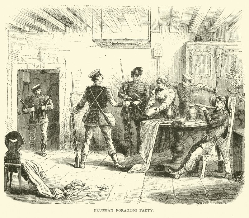 Forrageiro prussiano, março de 1871 de English School