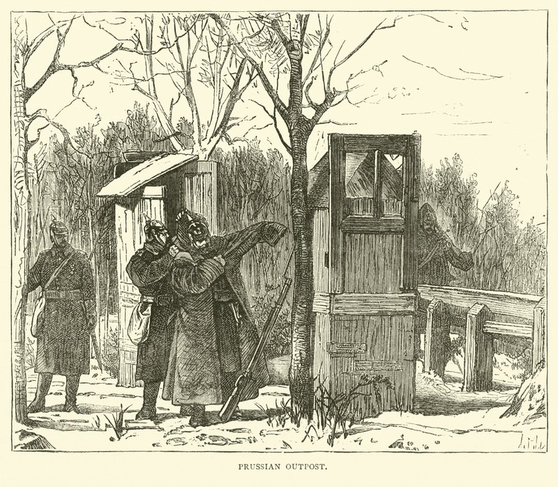 Posto avançado prussiano, setembro de 1870 de English School